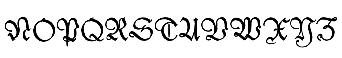 Kleist-Fraktur Zierbuchstaben Font UPPERCASE