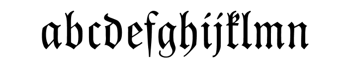 Kleist-Fraktur Zierbuchstaben Font LOWERCASE