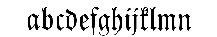 Kleist-Fraktur Font LOWERCASE