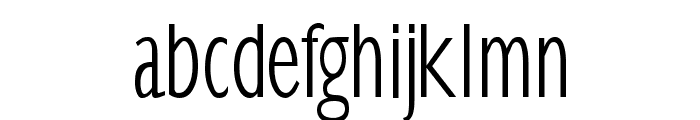 KlillLightCondensed Font LOWERCASE