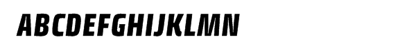 Klint™ Pro Condensed Black Italic Font UPPERCASE