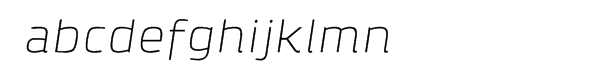 Klint™ Pro Extended Light Italic Font LOWERCASE