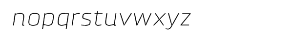 Klint™ Pro Extended Light Italic Font LOWERCASE