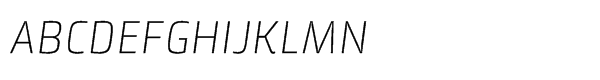 Klint® Std Light Italic Font UPPERCASE
