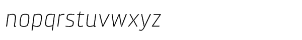 Klint® Std Light Italic Font LOWERCASE