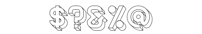 Knochen UltraLight Font OTHER CHARS