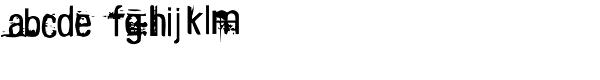 KO-dirty Font LOWERCASE