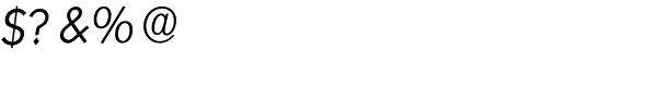 Koblenz Serial Light Italic Font OTHER CHARS
