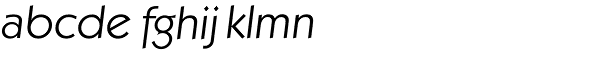 Koblenz Serial Light Italic Font LOWERCASE