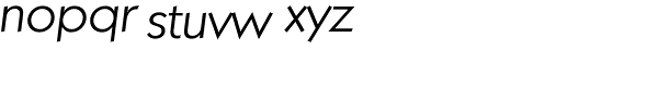 Koblenz Serial Light Italic Font LOWERCASE