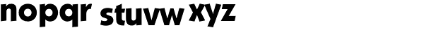 Koblenz Serial Xbold Font LOWERCASE