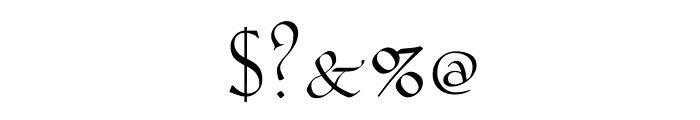 Koch-AntiquaZier Font OTHER CHARS