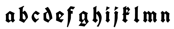 Koch Fette Deutsche Schrift UNZ1A Italic Font LOWERCASE