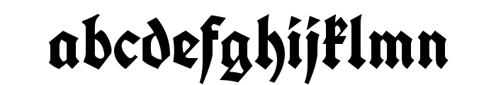 Koch Fette Deutsche Schrift UNZ1A Font LOWERCASE