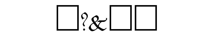 Koch Plain Font OTHER CHARS