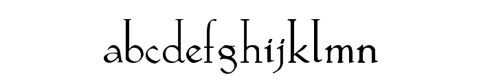 Koch Plain Font LOWERCASE