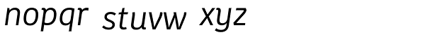 Kohinoor Latin Book Italic Font LOWERCASE