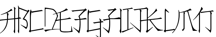 Konfuciuz Thin Font UPPERCASE