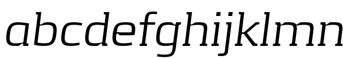 KontrapunktLightItalic Font LOWERCASE