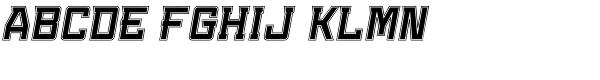 Konvexist-Collegiate Oblique Font UPPERCASE