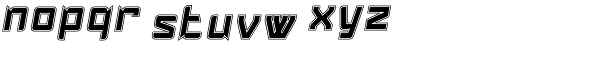Konvexist-Collegiate Oblique Font LOWERCASE
