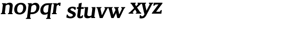 Korinth Serial Bold Italic Font LOWERCASE