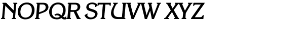 Korinth Serial Medium Italic Font UPPERCASE