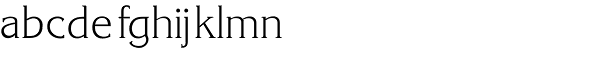 Korinth Serial Xlight Font LOWERCASE