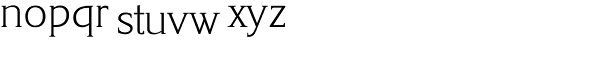 Korinth Serial Xlight Font LOWERCASE