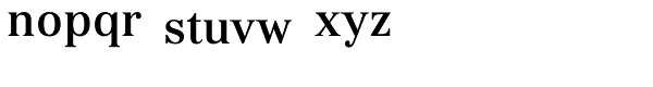 Kostic Serif Medium Font LOWERCASE