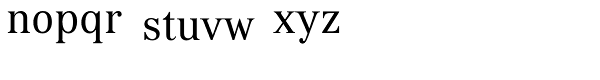 Kostic Serif Font LOWERCASE