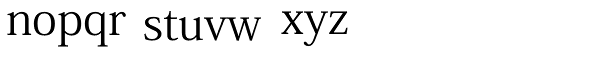 Kozuka Mincho Pr6N Regular Font LOWERCASE
