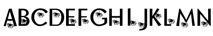 KR Along Came A Spider Font LOWERCASE