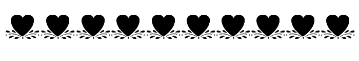 KR Amish Heart Font OTHER CHARS
