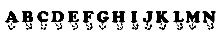 KR Anchors Away Font LOWERCASE