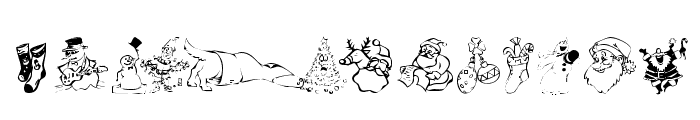 KR Christmas Dings 2004 Font LOWERCASE