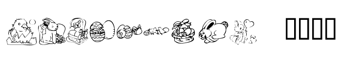 KR Easter 2003 Font LOWERCASE