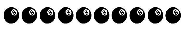 KR Eight Ball Font OTHER CHARS