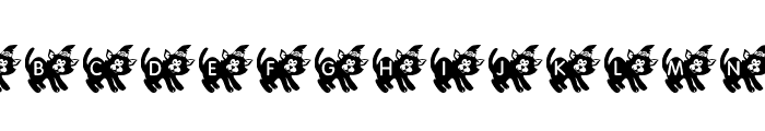KR Halloween Kitten Font LOWERCASE
