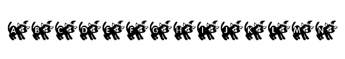 KR Halloween Kitten Font LOWERCASE
