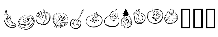 KR Happy Fruit Font LOWERCASE