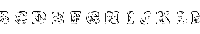 KR Heartfilled Font LOWERCASE