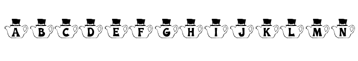 KR Mad Tea Party Font LOWERCASE