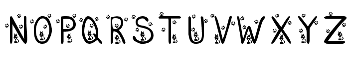 KR Sara's New Kitten Font LOWERCASE