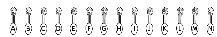 KR Silver Spoons Font LOWERCASE