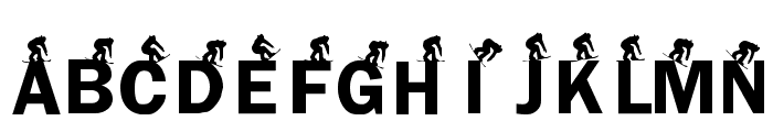 KR Snowboarder Font LOWERCASE