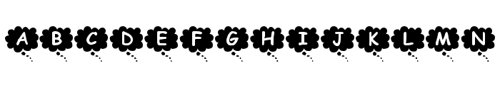 KR Thoughts Font UPPERCASE
