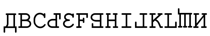 Kremlin Kourier II Font UPPERCASE