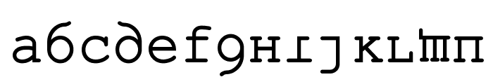 Kremlin Kourier II Font LOWERCASE