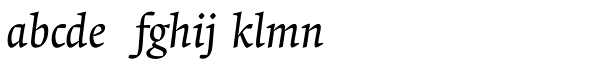 Krete Italic Font LOWERCASE